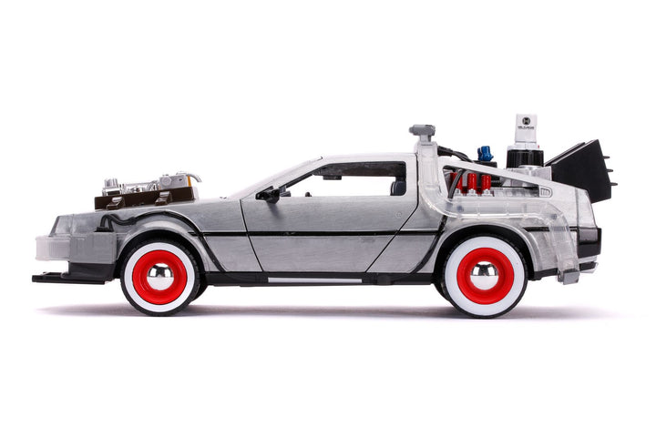 Jada Delorean Machine à remonter le temps grise Retour vers le futur III