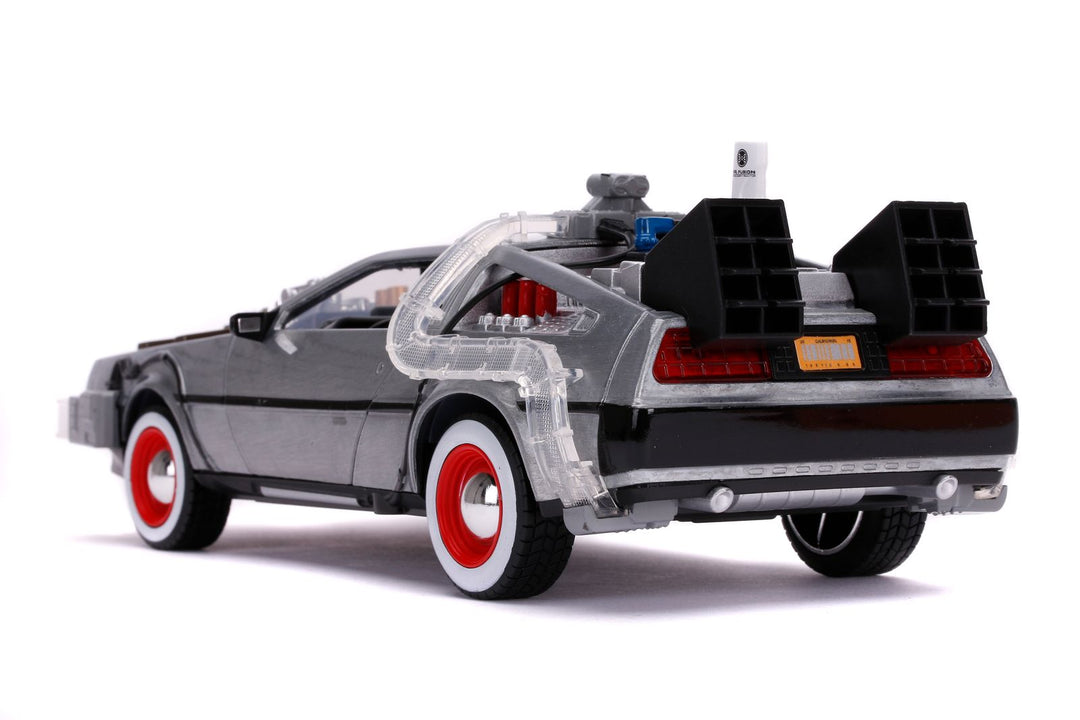 Jada Delorean Machine à remonter le temps grise Retour vers le futur III