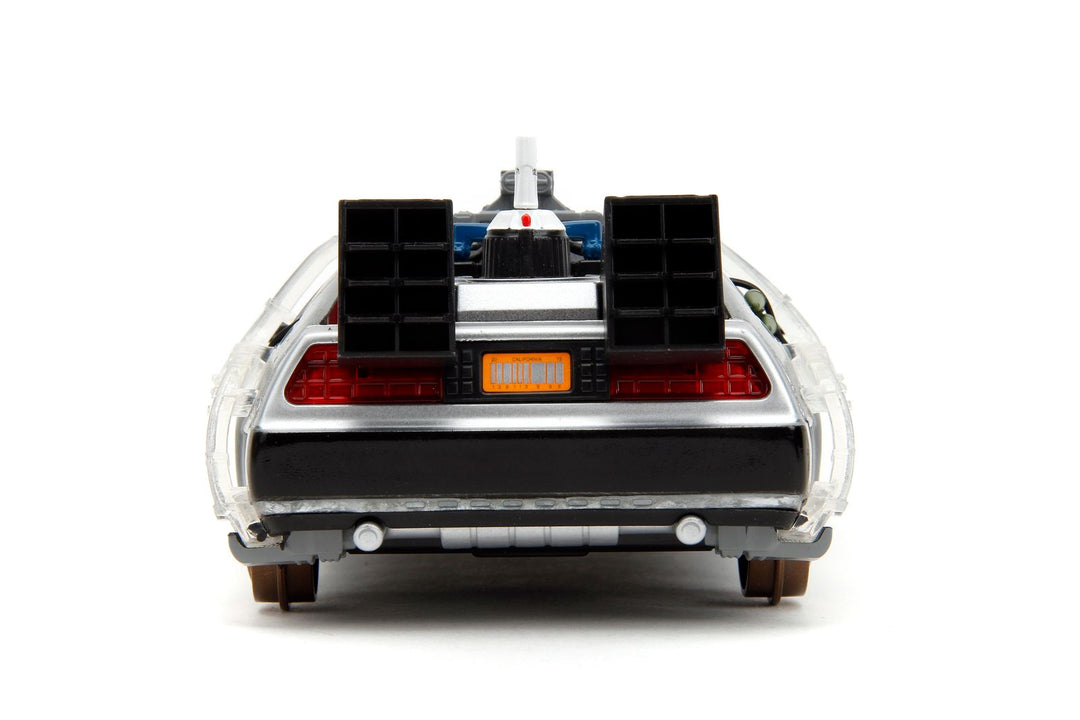 Jada Delorean Time Machine Grijs Back to the Future Part III Train Rails