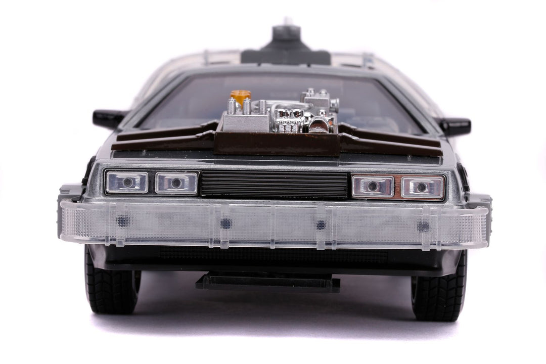 Jada Delorean Machine à remonter le temps grise Retour vers le futur III