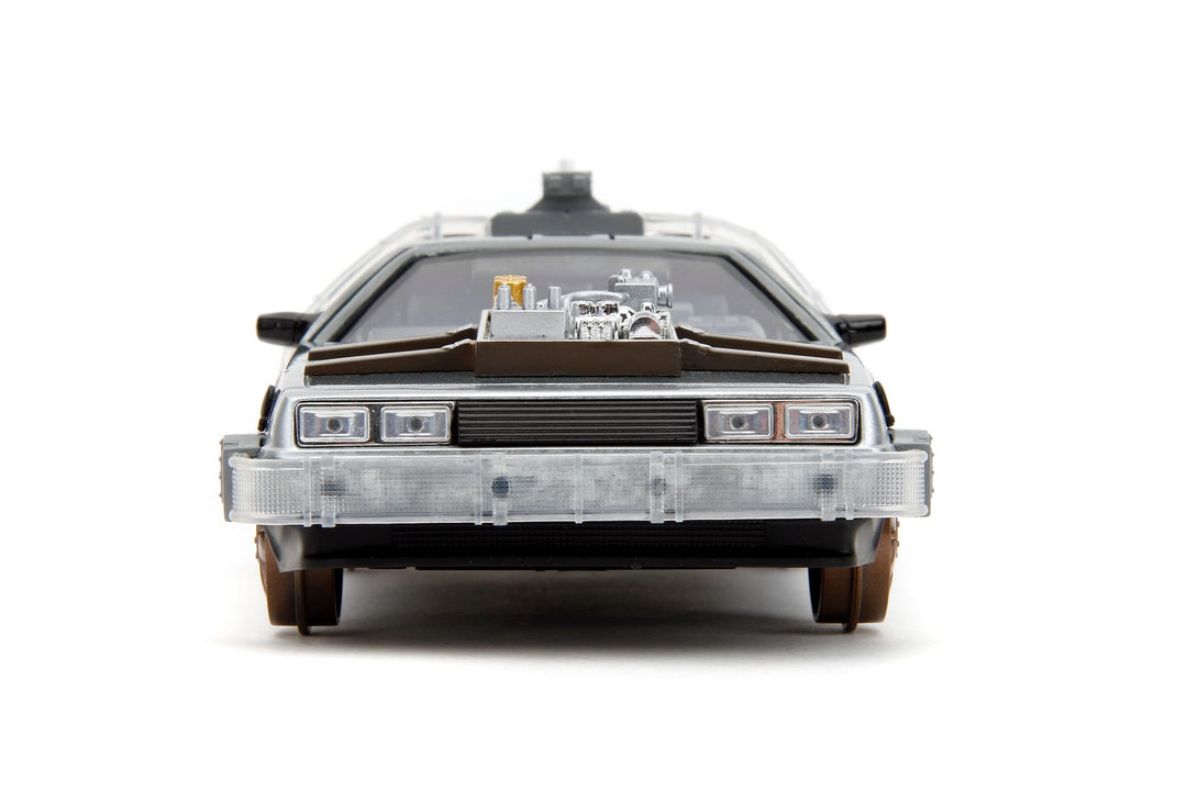 Jada Delorean Time Machine Grijs Back to the Future Part III Train Rails
