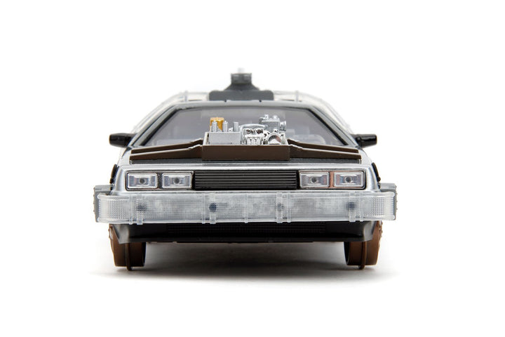 Jada Delorean Time Machine Grijs Back to the Future Part III Train Rails