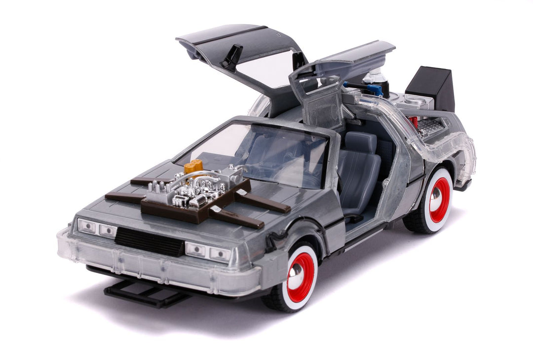Jada Delorean Machine à remonter le temps grise Retour vers le futur III