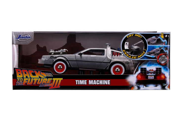 Jada Delorean Machine à remonter le temps grise Retour vers le futur III