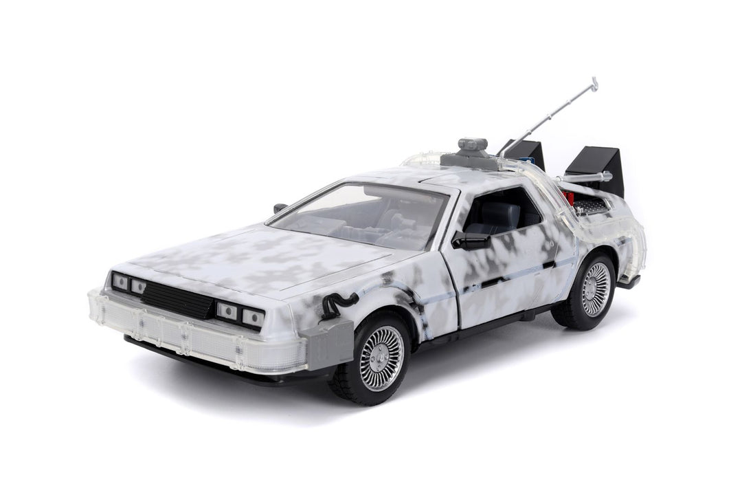 Jada Delorean Time Machine Grijs Back to the Future Frosted