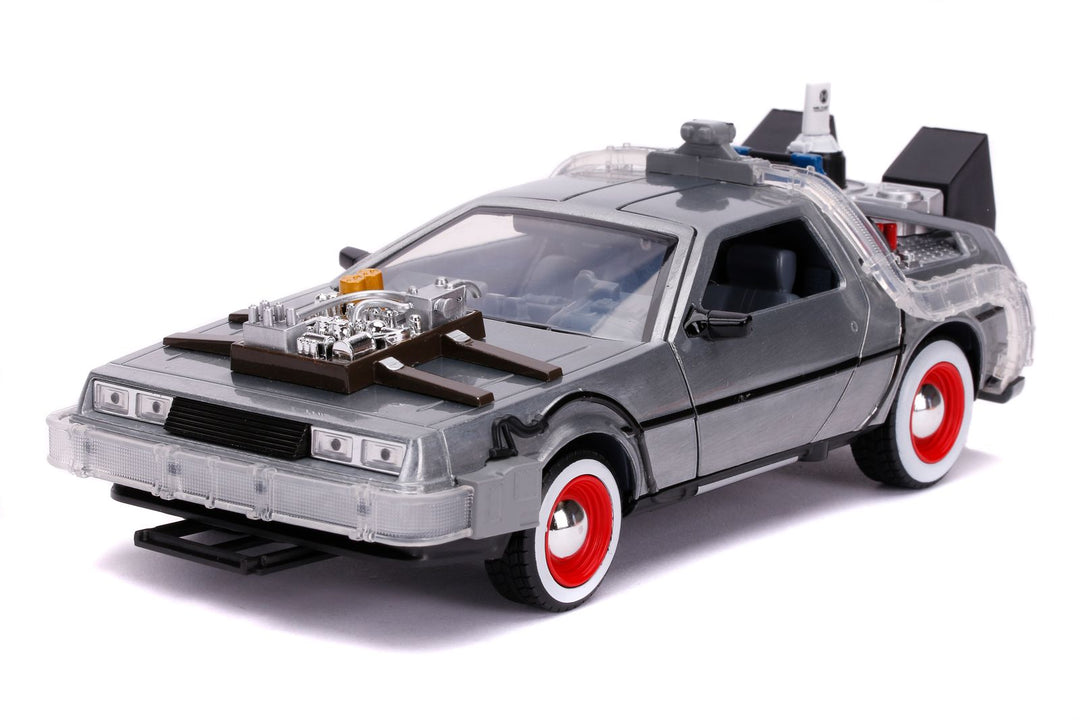 Jada Delorean Machine à remonter le temps grise Retour vers le futur III