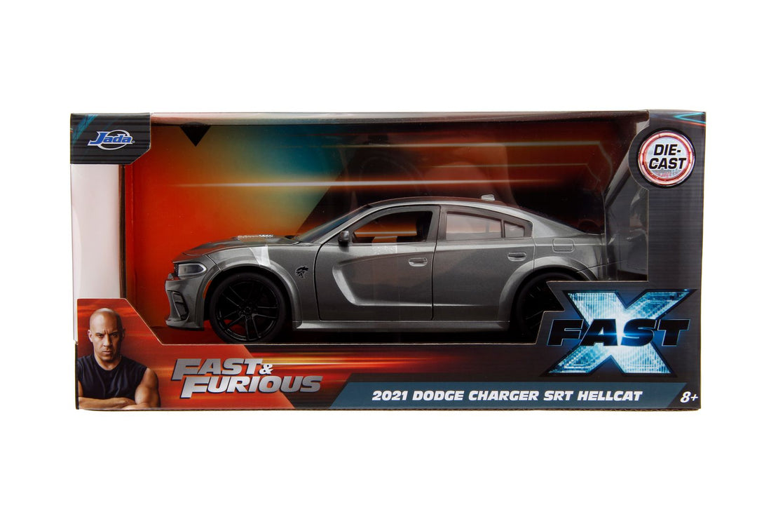 Jada 2021 Dodge Charger SRT Hellcat Gray Fast &amp; Furious