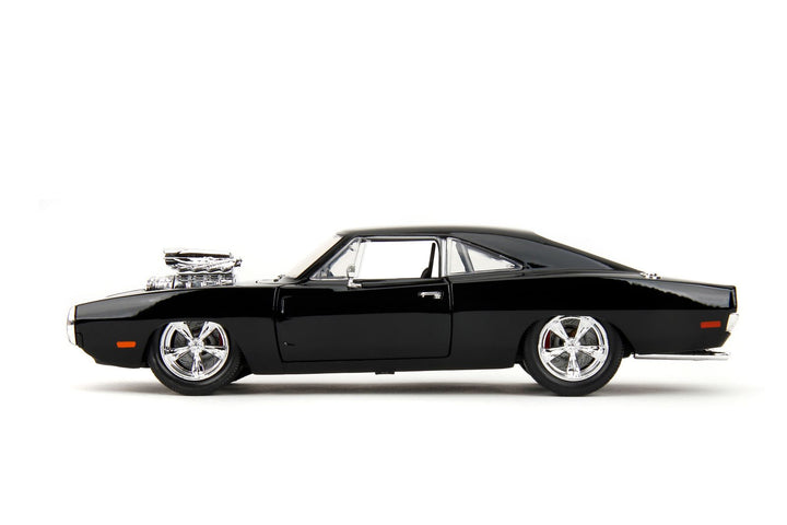 Jada Dom &amp; Dodge Charger avec figurine Noir Fast &amp; Furious
