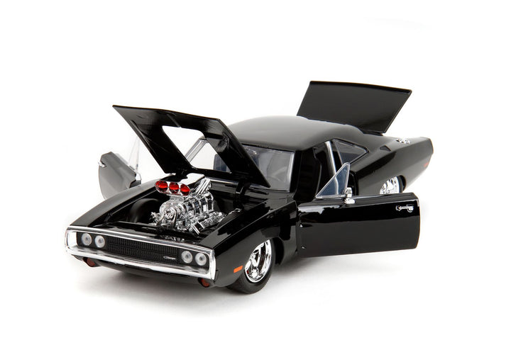 Jada Dom &amp; Dodge Charger avec figurine Noir Fast &amp; Furious