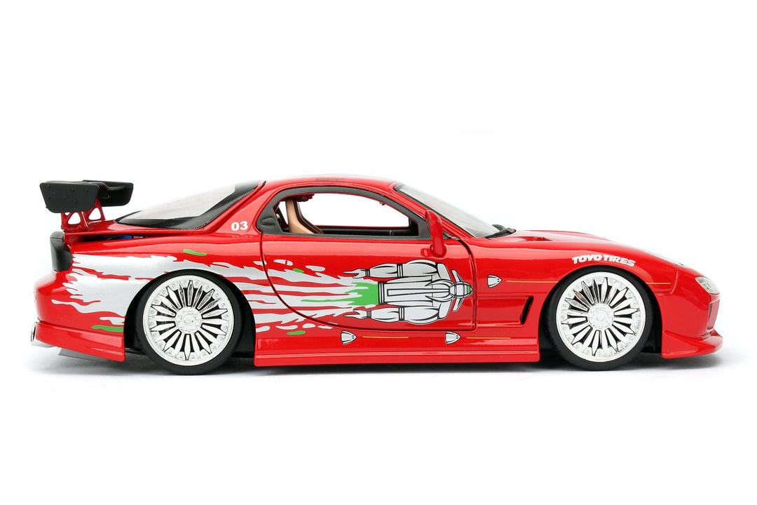 Jada Dom´s Mazda RX-7 Rood Fast &amp; Furious