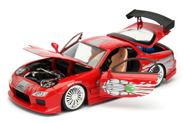 Jada Dom´s Mazda RX-7 Rood Fast &amp; Furious