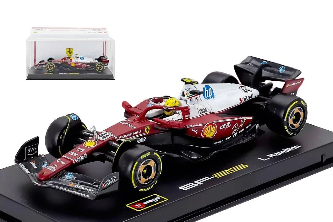 Burago Scuderia Ferrari SF-25 n°44 Lewis Hamilton 2025 GP Monza 1:43