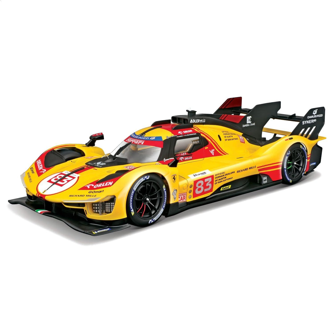 Burago Ferrari 499P n° 83 24H du Mans 2024 jaune