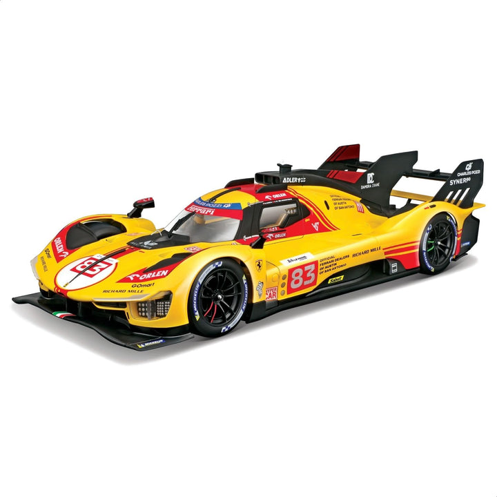 Burago Ferrari 499P n° 83 24H du Mans 2024 jaune