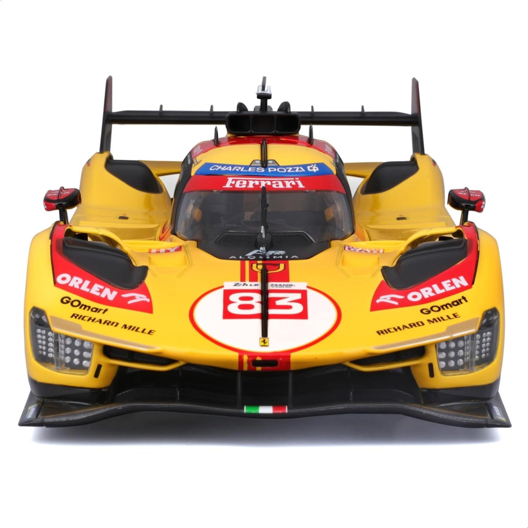 Burago Ferrari 499P n° 83 24H du Mans 2024 jaune