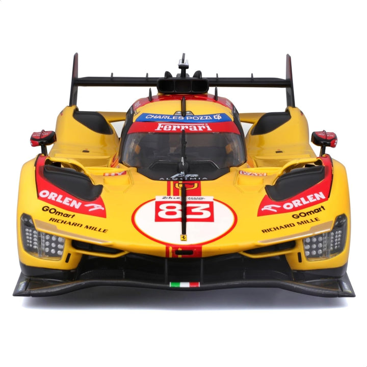 Burago Ferrari 499P n° 83 24H du Mans 2024 jaune