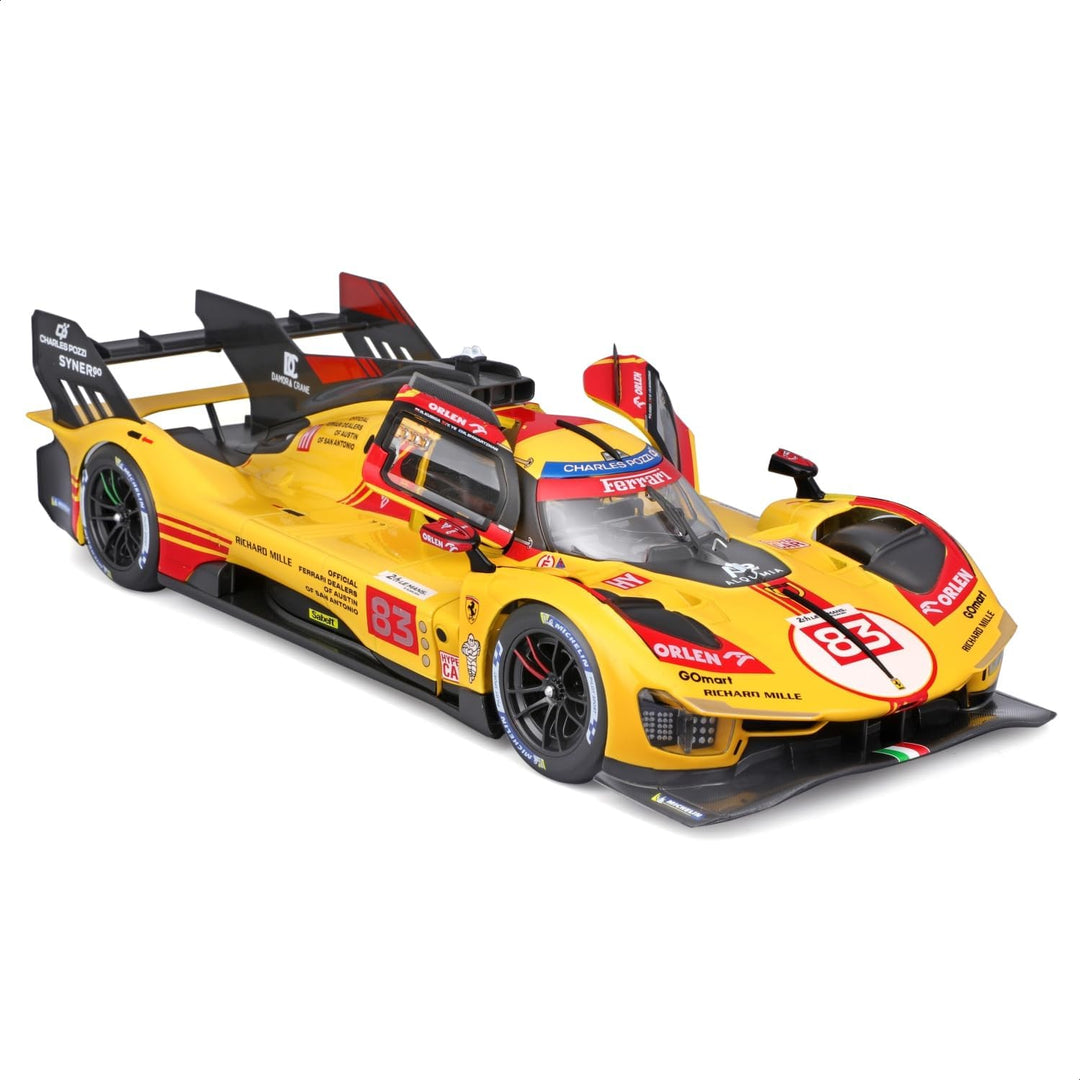 Burago Ferrari 499P n° 83 24H du Mans 2024 jaune