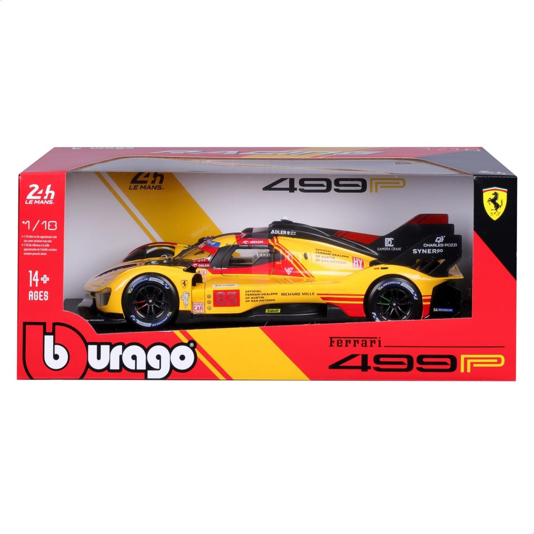 Burago Ferrari 499P n° 83 24H du Mans 2024 jaune