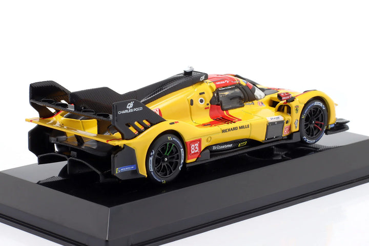 Burago Ferrari 499P n°83 Vainqueur 24H du Mans 2025 Jaune 1:43
