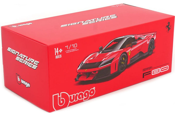 Burago Ferrari F80 2024 Rood 1:18 Signature Series