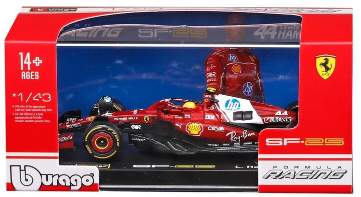 Burago Scuderia Ferrari n°44 Lewis Hamilton GP d&