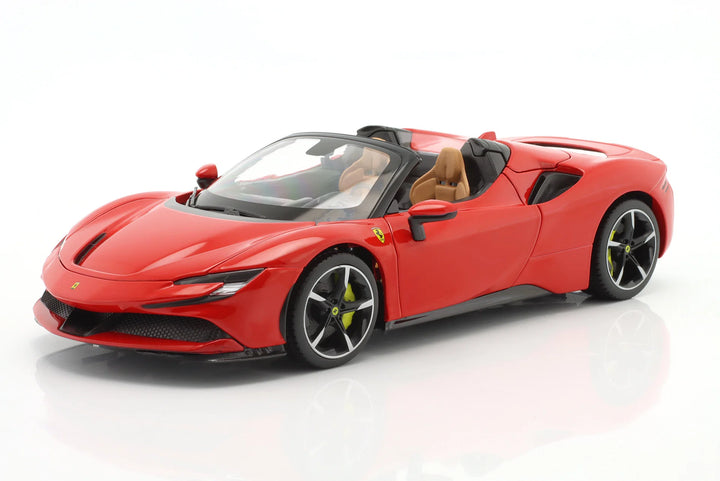 Burago Ferrari SF90 Spider 2021 1:18 Rouge Race &amp; Play