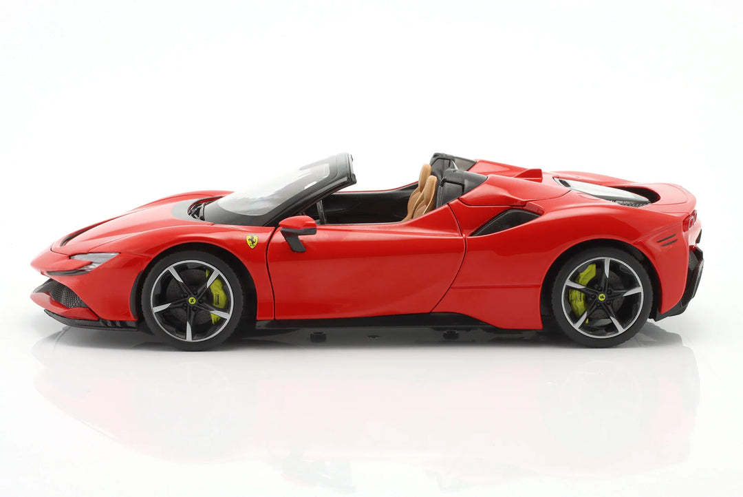 Burago Ferrari SF90 Spider 2021 1:18 Rouge Race &amp; Play