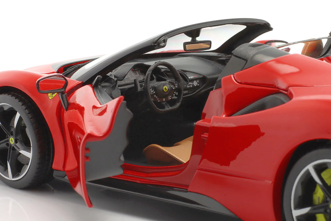 Burago Ferrari SF90 Spider 2021 1:18 Rouge Race &amp; Play