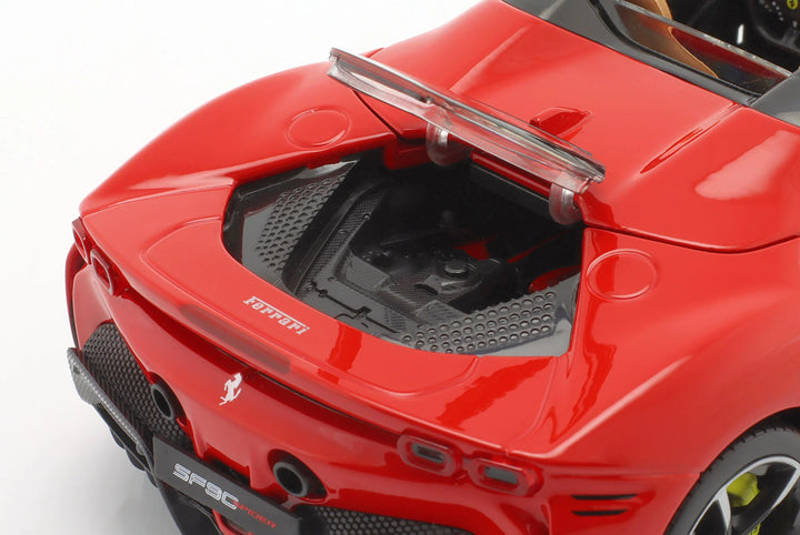 Burago Ferrari SF90 Spider 2021 1:18 Rouge Race &amp; Play