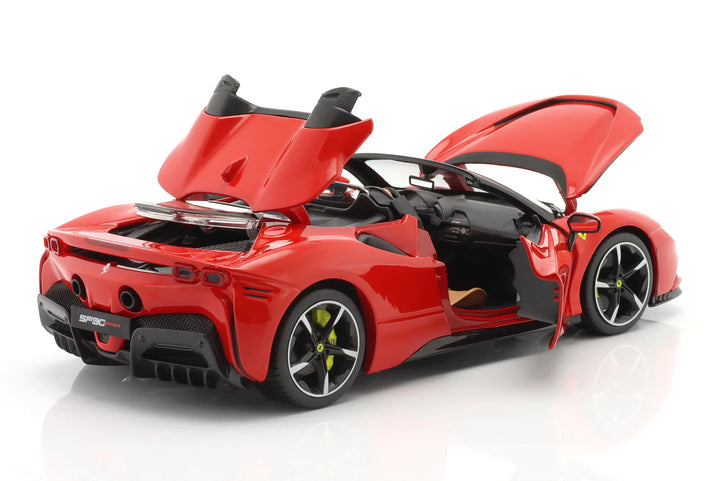Burago Ferrari SF90 Spider 2021 1:18 Rouge Race &amp; Play