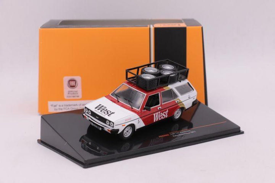 Ixo Fiat 131 Panorama Rally Assistance 1977 West 1:43
