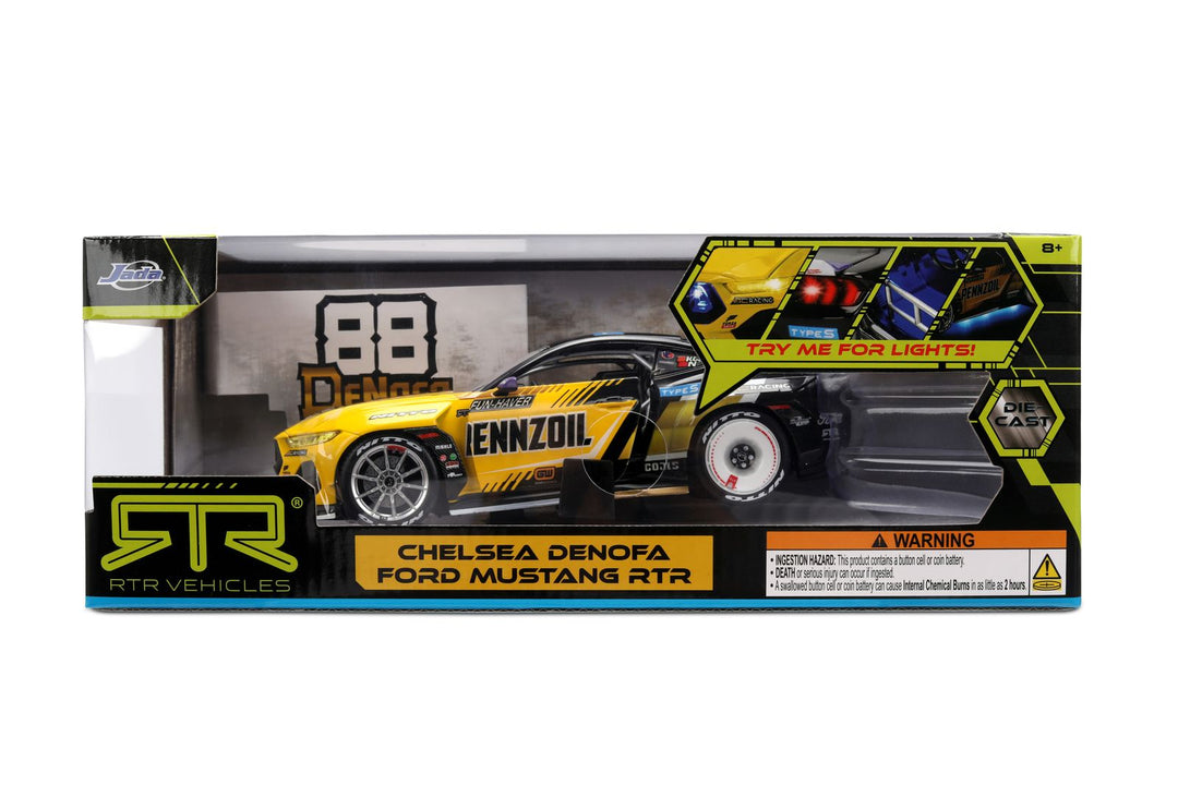 Jada Ford Mustang RTR Chelsea DeNofa Yellow / Black RTR Vehicles