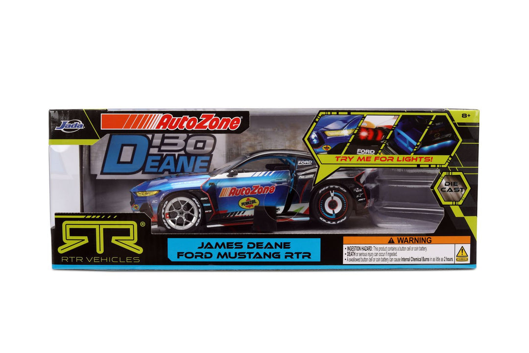 Jada Ford Mustang RTR James Deane Zwart / Blauw RTR Vehicles