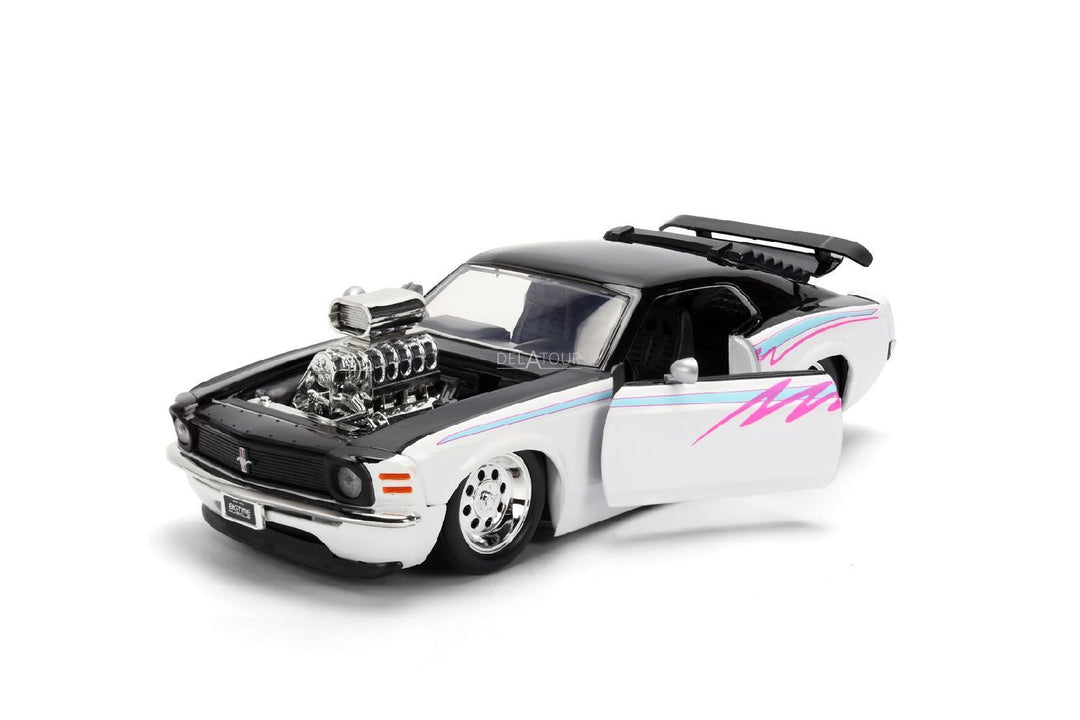 Jada Ford Mustang Boss 429 1970 Noir/Blanc BigTime Muscle
