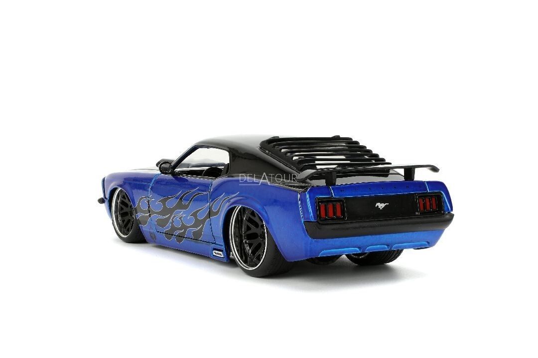 Jada Ford Mustang Boss 429 1970 Zwart /Blauw BigTime Muscle