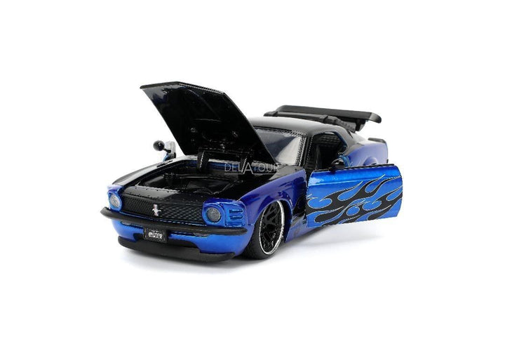 Jada Ford Mustang Boss 429 1970 Zwart /Blauw BigTime Muscle