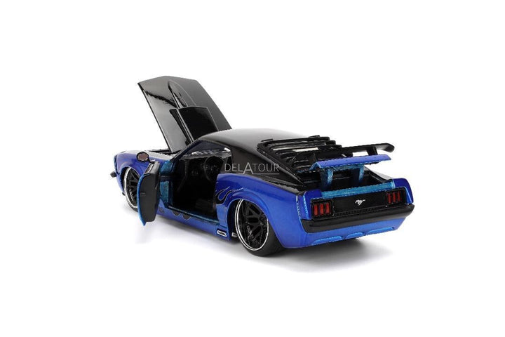 Jada Ford Mustang Boss 429 1970 Zwart /Blauw BigTime Muscle
