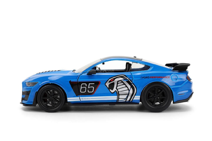 Jada Ford Mustang Shelby GT500 n° 65 2020 bleue BigTime Muscle