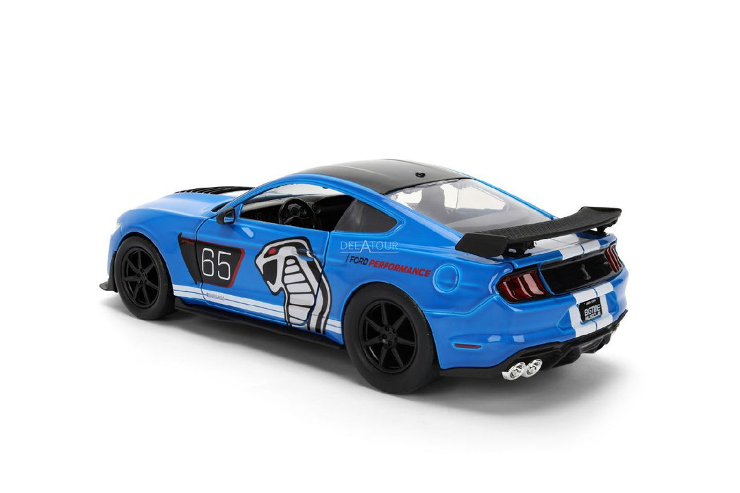 Jada Ford Mustang Shelby GT500 n° 65 2020 bleue BigTime Muscle