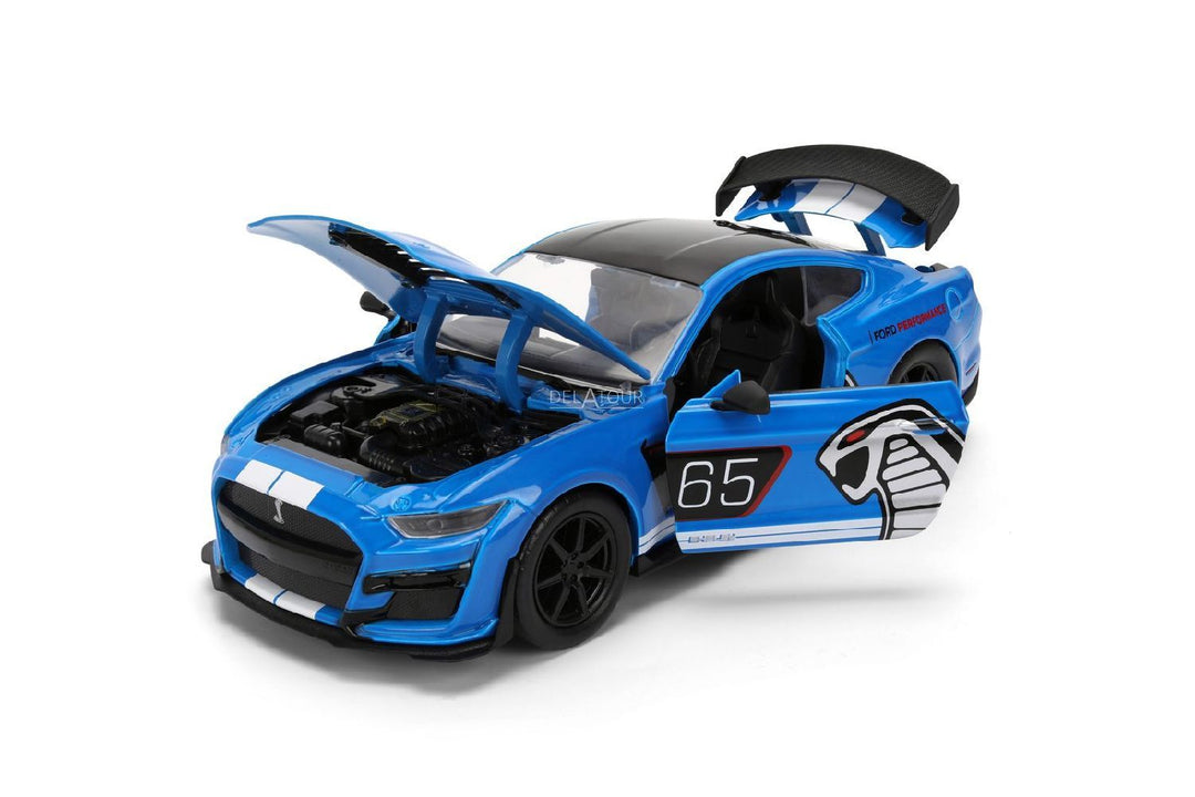 Jada Ford Mustang Shelby GT500 n° 65 2020 bleue BigTime Muscle