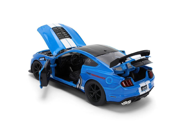 Jada Ford Mustang Shelby GT500 n° 65 2020 bleue BigTime Muscle