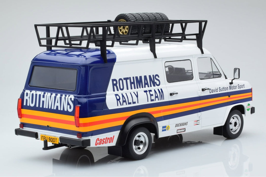Ixo Ford Transit MKII Team Rothmans Rally Assistance 1:18