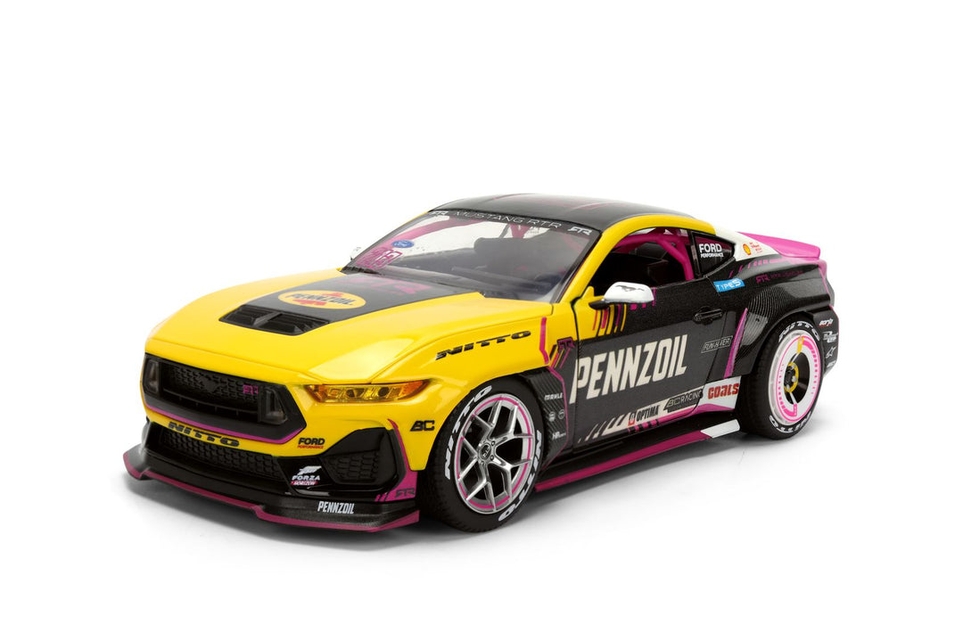 Jada Ford Mustang RTR Ben Hobson Geel / Zwart / Rood RTR Vehicles