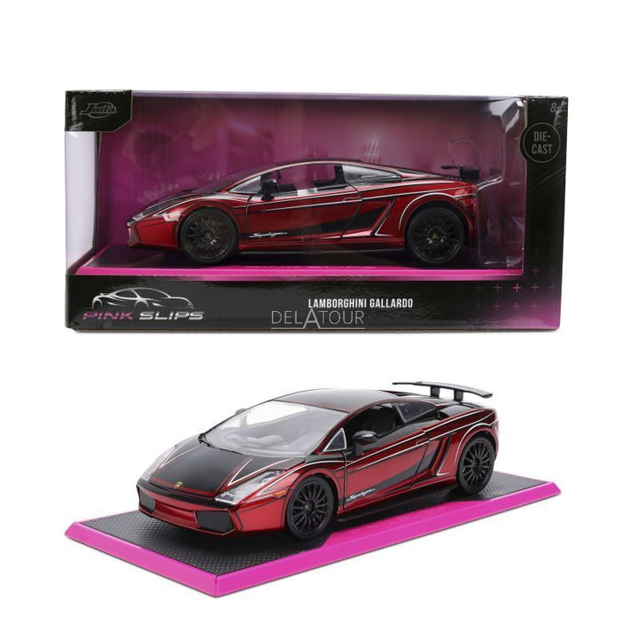 Jada Lamborghini Gallardo Superleggera Candy Rood Pink Slips