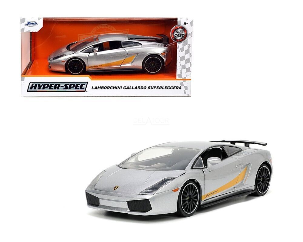 Jada Lamborghini Gallardo Superleggera Gray Hyper-Spec
