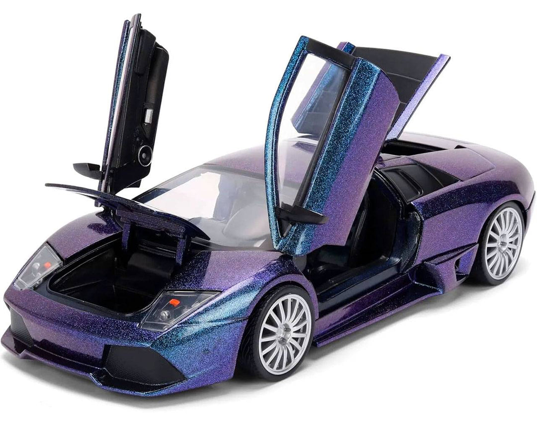 Jada Lamborghini Murcielago LP640 Metallic Blue Pink Slips