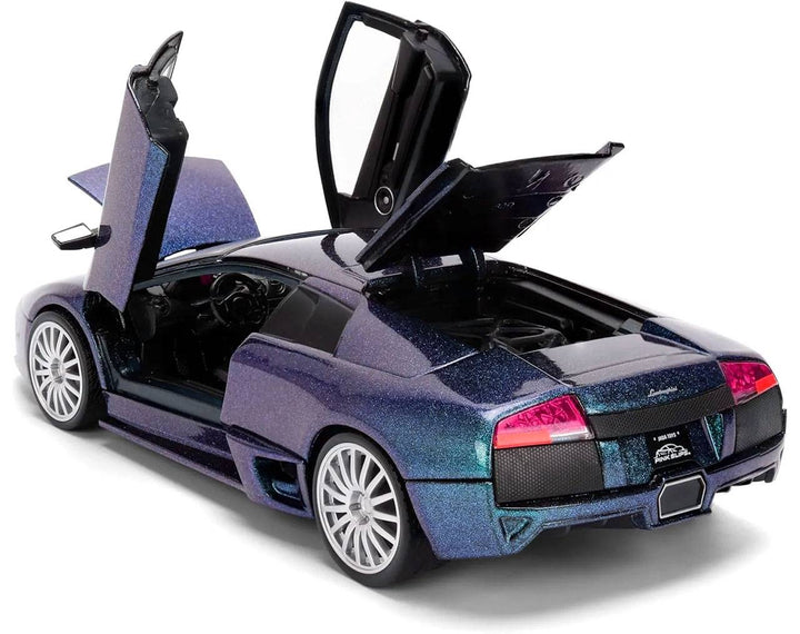 Jada Lamborghini Murcielago LP640 Metallic Blue Pink Slips