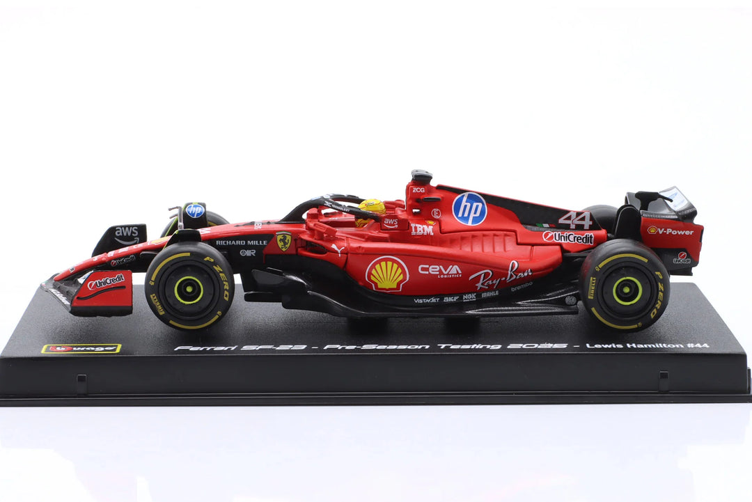 Burago Scuderia Ferrari SF-23 n° 44 L. Hamilton livrée de test 2025 1:43