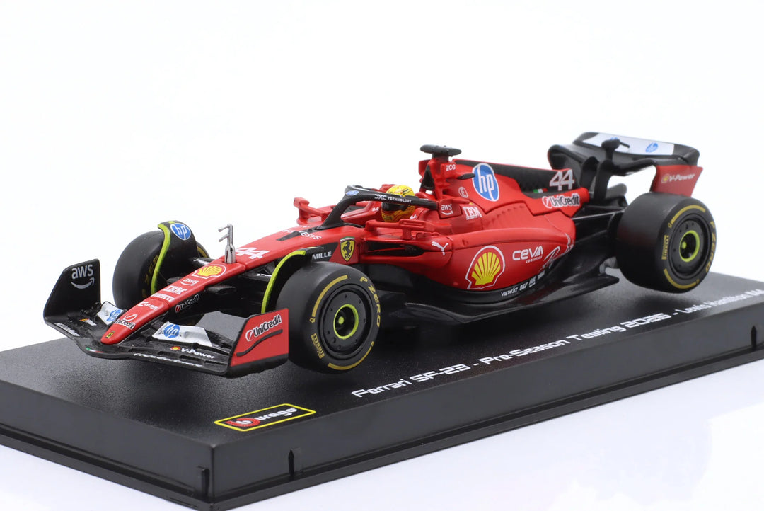 Burago Scuderia Ferrari SF-23 n° 44 L. Hamilton livrée de test 2025 1:43
