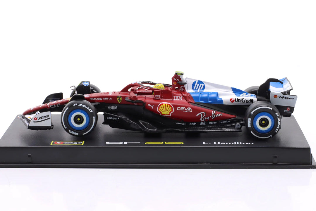 Burago Scuderia Ferrari n° 44 Lewis Hamilton GP de Miami 2025 1:43